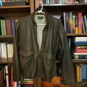 Vintage 1990’s J.Crew leather jacket.